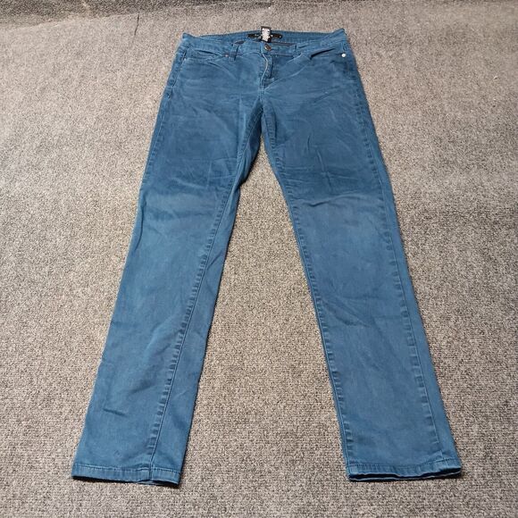 Calvin Klein Jeans Women 6 Blue Skinny Leg Mid Rise Stretch Pants - Picture 3 of 11